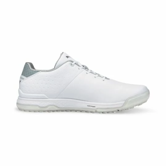 Puma PROADAPT AlphaCat Leather Mens Golf Shoe White/Silver 6 Puma PROADAPT AlphaCat Leather Mens Golf Shoe White/Silver - Image 4