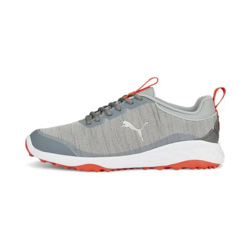 Puma Fusion Pro Mens Golf Shoes Grey/Silver/Red 3 Puma Fusion Pro Mens Golf Shoes Grey/Silver/Red