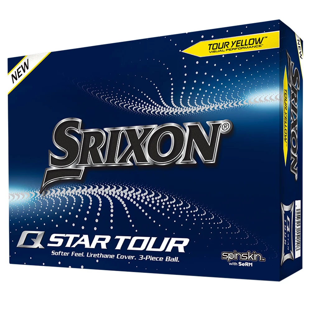 Srixon Q-Star Tour Yellow Golf Balls 3 Srixon Q-Star Tour Yellow Golf Balls