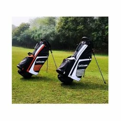 Golfoy Basics Delta II Lightweight Stand Bag 11 Golfoy Basics Delta II Lightweight Stand Bag -Hot Sale Golf clubs Shop orange white stand bag 1 1